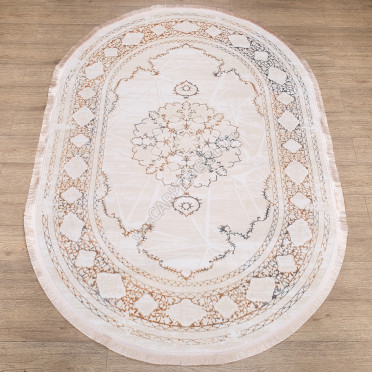 Ковер 4417A ЦВЕТ BEJ FLOS / BEJ FLOS Oval