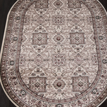 Ковер российский D868 Меринос COLIZEY (Хит-сет, бежевый) овальный
