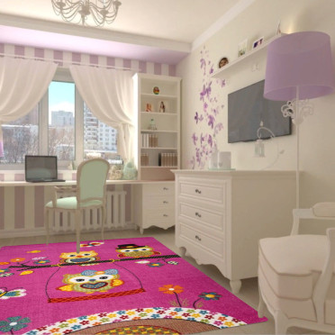 Детский ковер Merinos CRYSTAL_2740_PURPLE