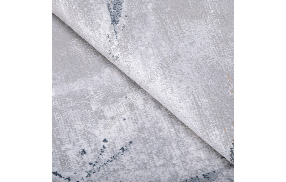 Ковер из вискозы ДИЗАЙН A523A ЦВЕТ GRAY / CREAM овал