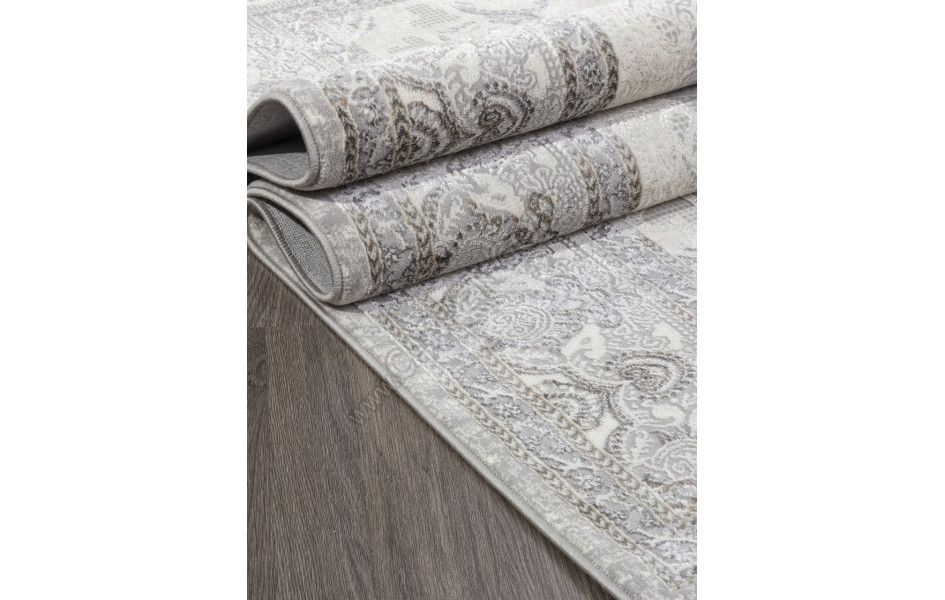 Ковер 07540A - GREY FDY / CREAM HB - Прямоугольник - коллекция ASADU