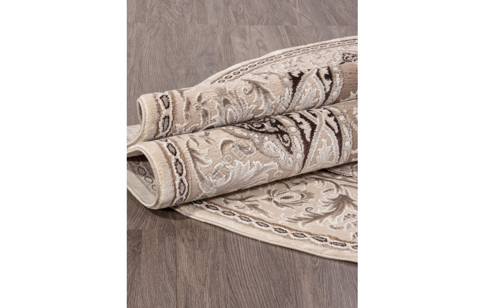 Ковер 04033B - DARK BROWN - Овал - коллекция ARMINA