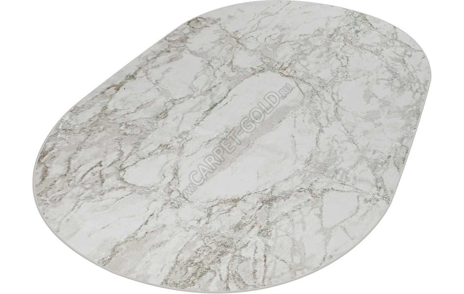 38896A OVAL GREEN FLS / BEIGE CK Olimpos