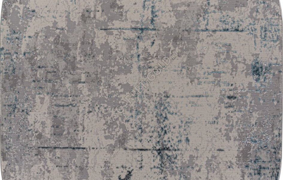 Ковер F169 - CREAM-D.BLUE - Овал - коллекция LIMAN