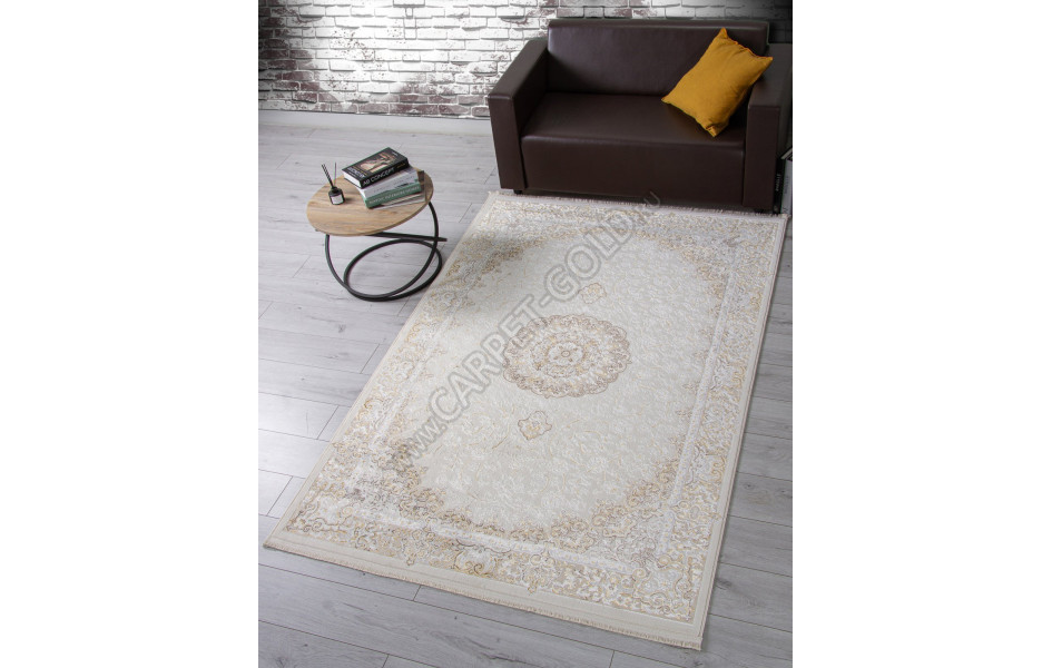 Ковер M107A - CREAM / CREAM - Прямоугольник - коллекция ZARINA